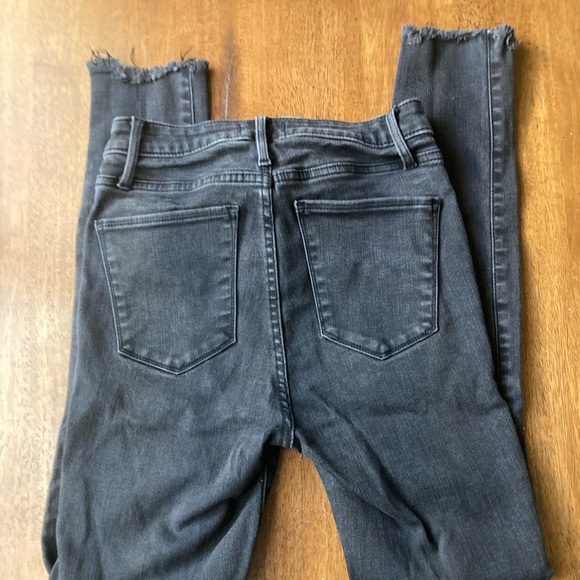 Abercrombie & Fitch Black High Rise Super Skinny Ankle Denim Size 25 - Picture 3 of 9